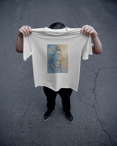 Rudra Vibe half multicolor T-shirt